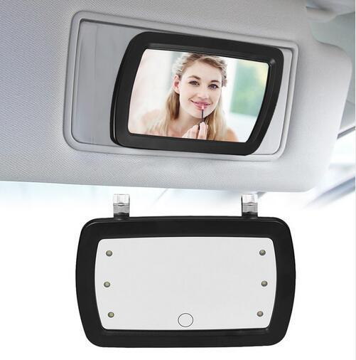 Car Makeup Mirror Sun Visor With Finger Touch