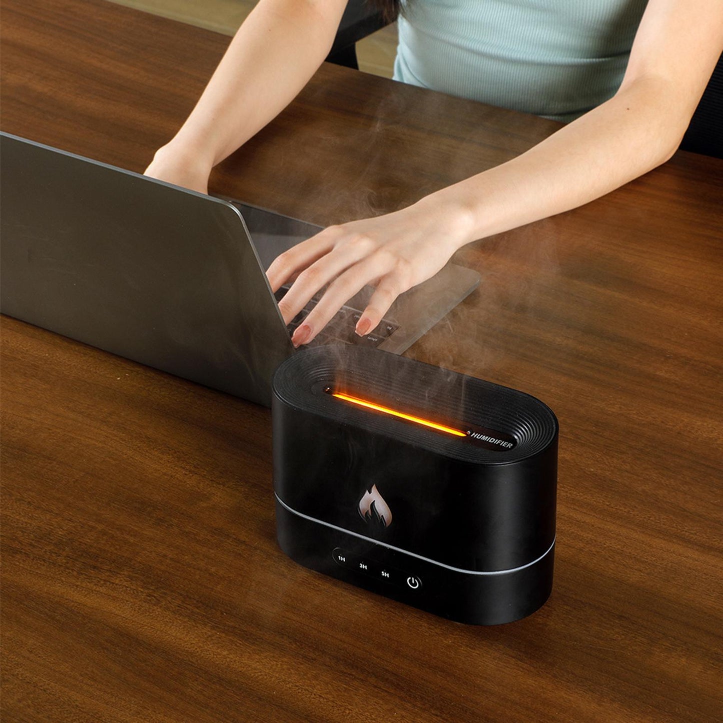 Atmosphere Light Humidifier Flame Diffuser